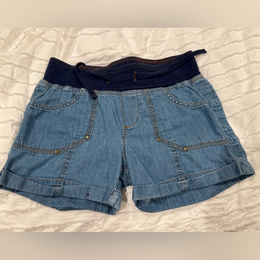 GIrls Arizona Jean Company Blue Denim Shorts, SZ 10 , EUC